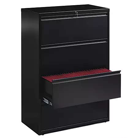 workpro 36 w 3 drawer steel lateral file cabinet black|work pro 36w extension cabinet.